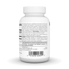 Supplement facts panel for Source Naturals L-Tryptophan with Vitamin B-6