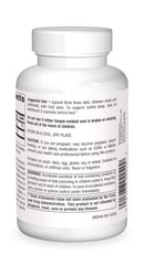 Close-up of L-Tryptophan 500 mg label on bottle