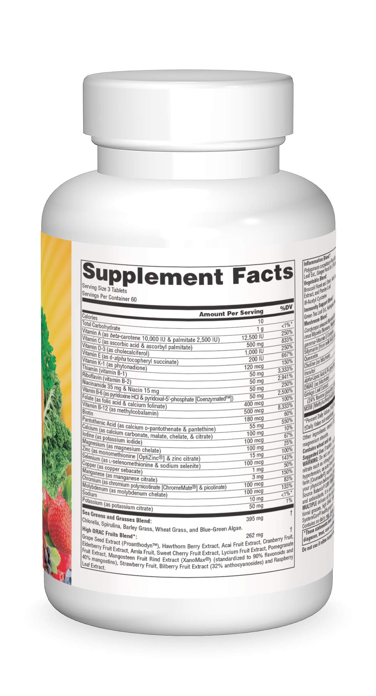 Graphic illustrating superfoods and antioxidants