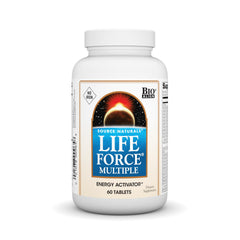 Bottle of Source Naturals Life Force Iron-Free Multivitamin with 60 tablets