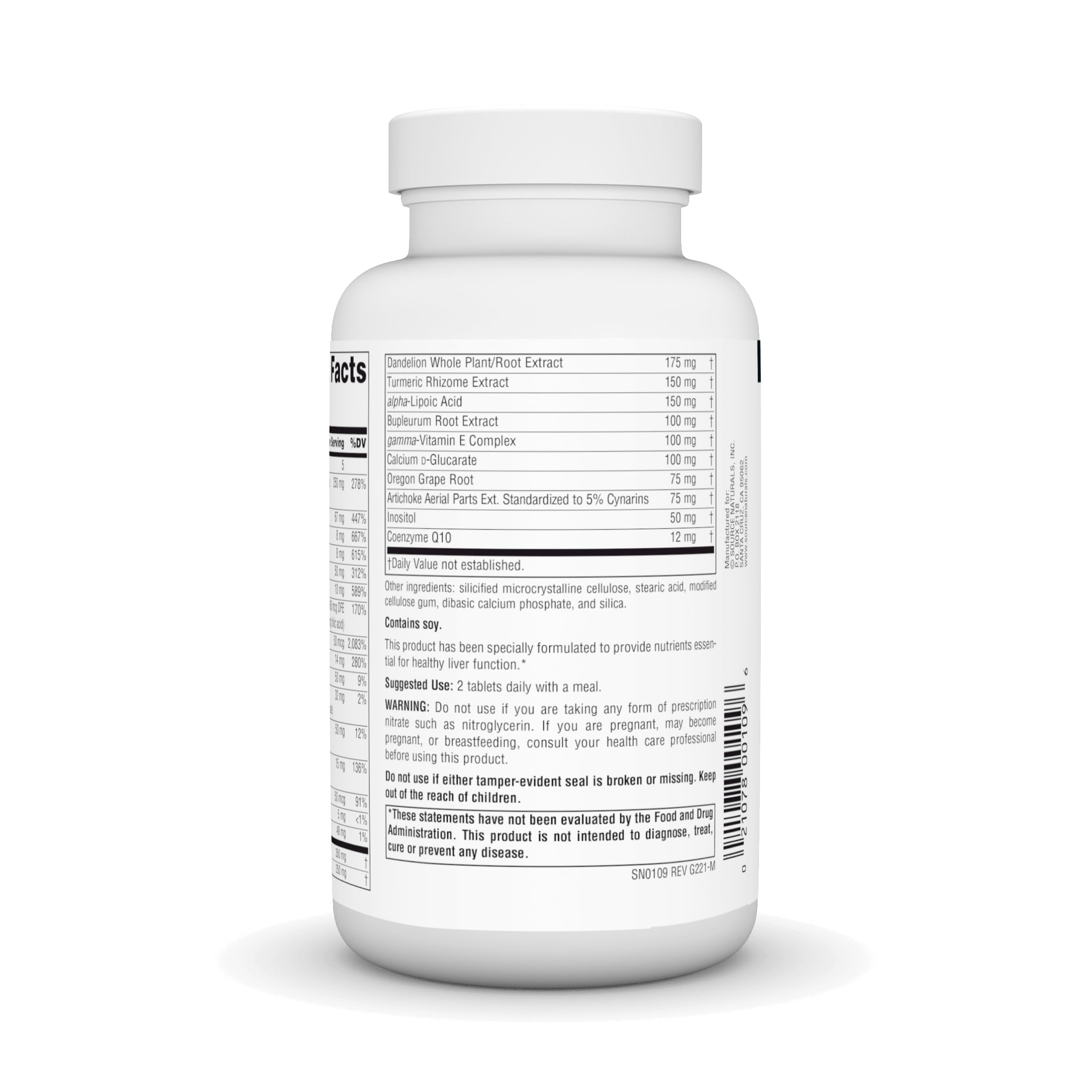 Liver Guard formula featuring Silymarin, CoQ10 and L-Cysteine Complex