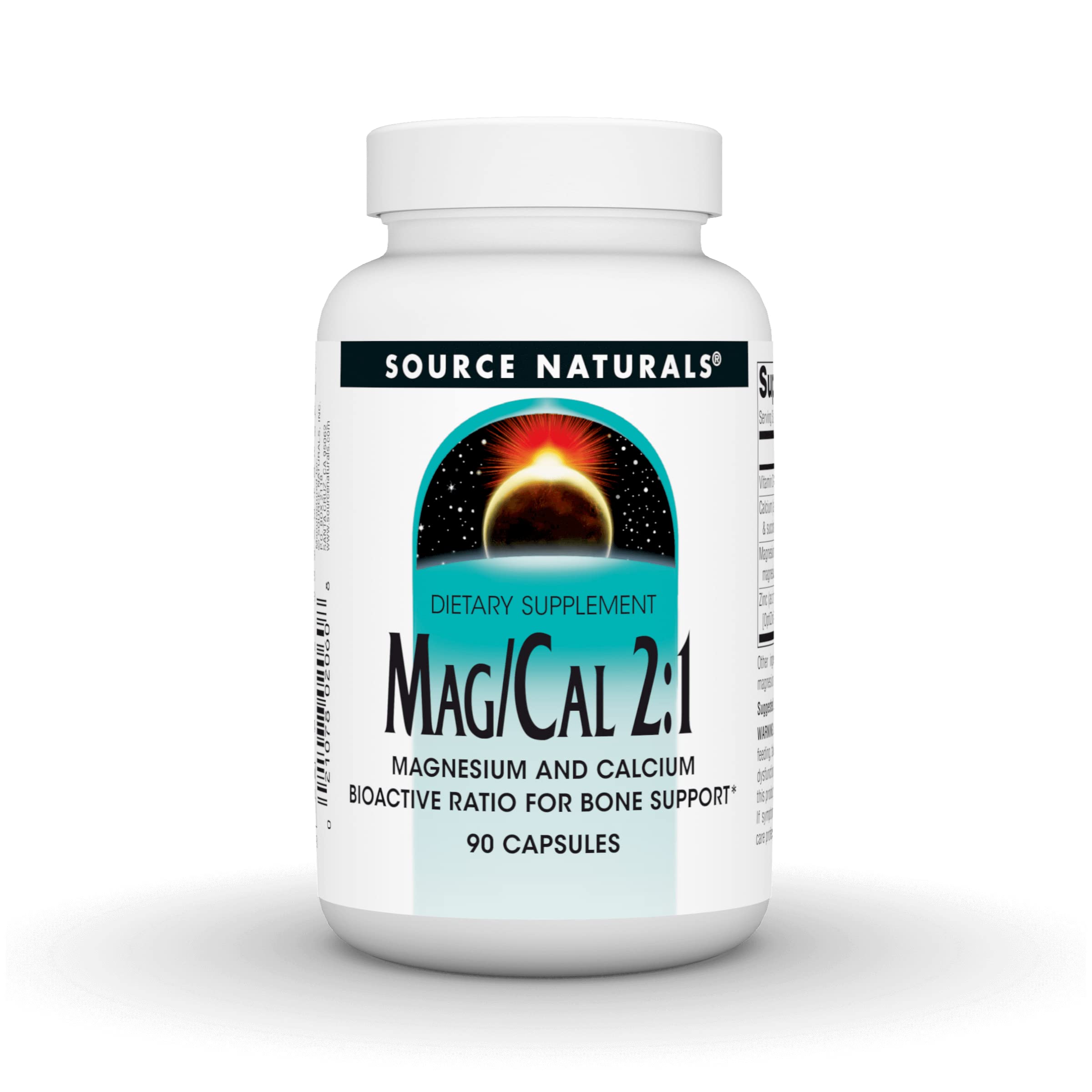 Source Naturals Mag-Cal 2:1 bottle label