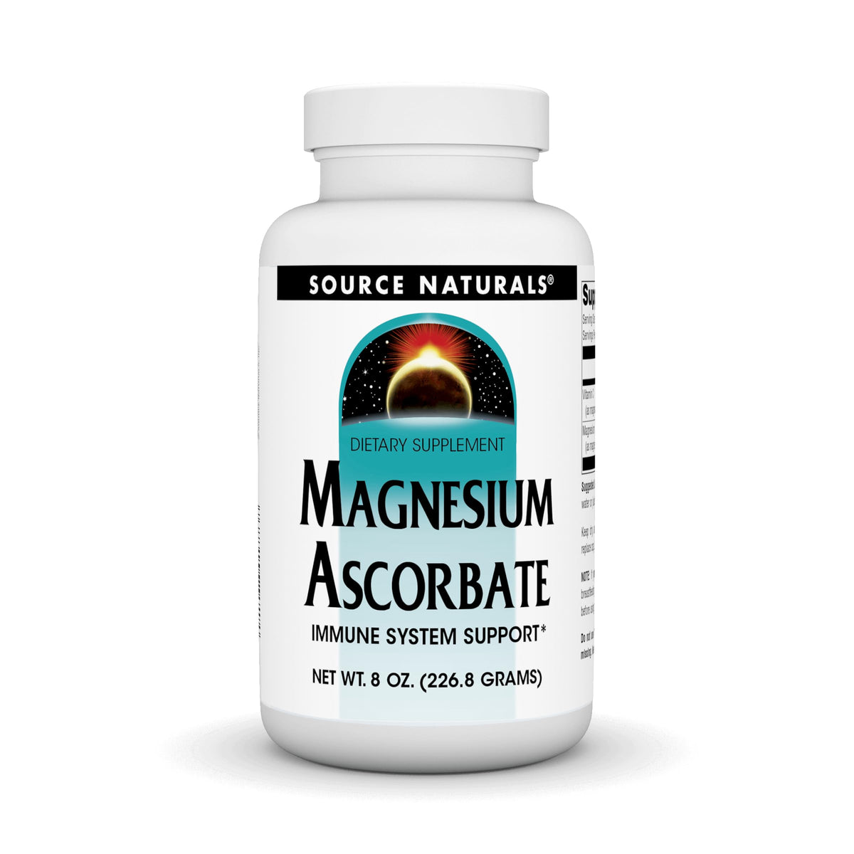 Source Naturals Magnesium Ascorbate Crystals 8 oz powder