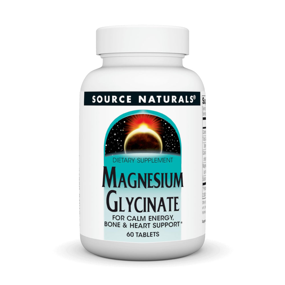 Source Naturals Magnesium Glycinate bottle – 60 tablets