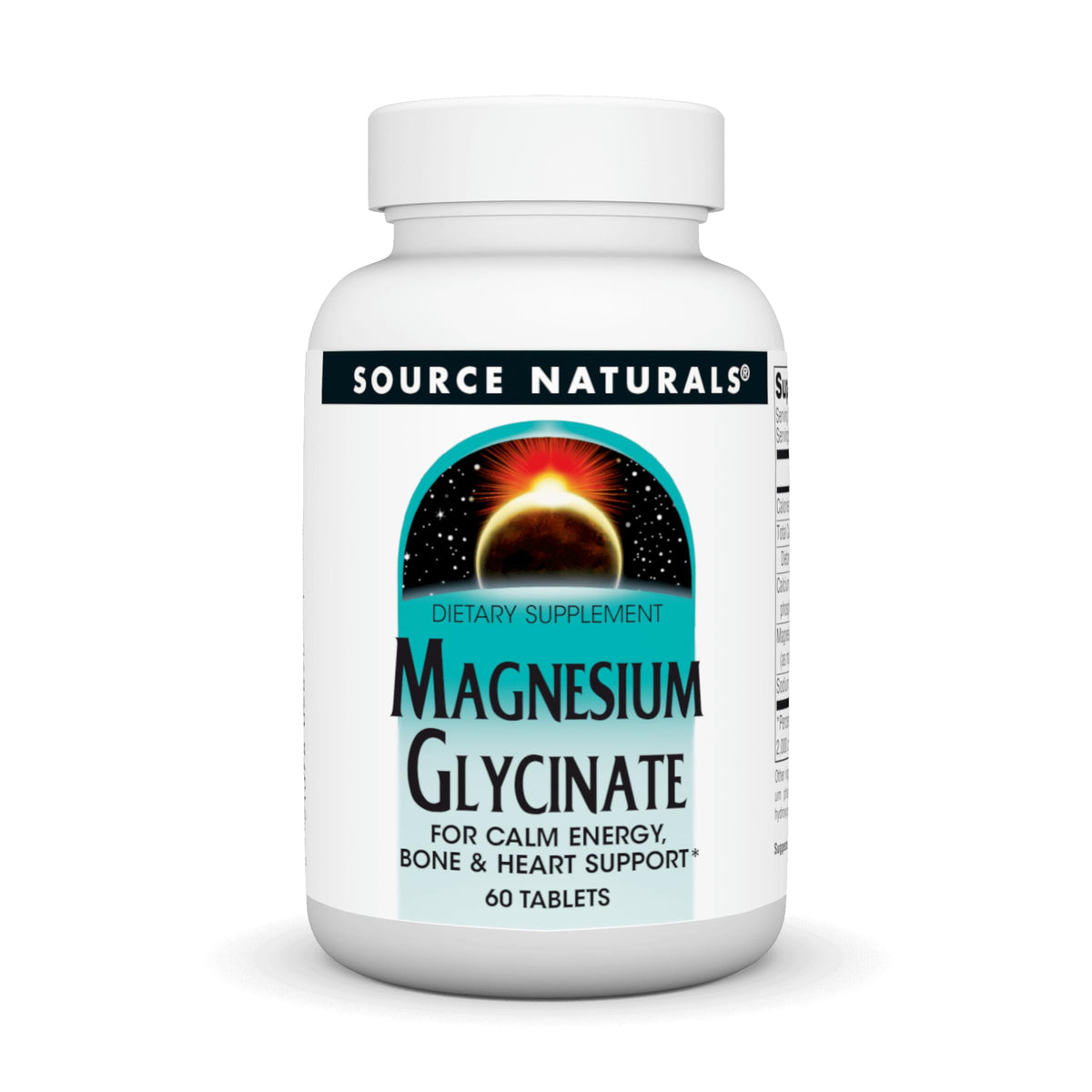 Source Naturals Magnesium Glycinate bottle – 60 tablets