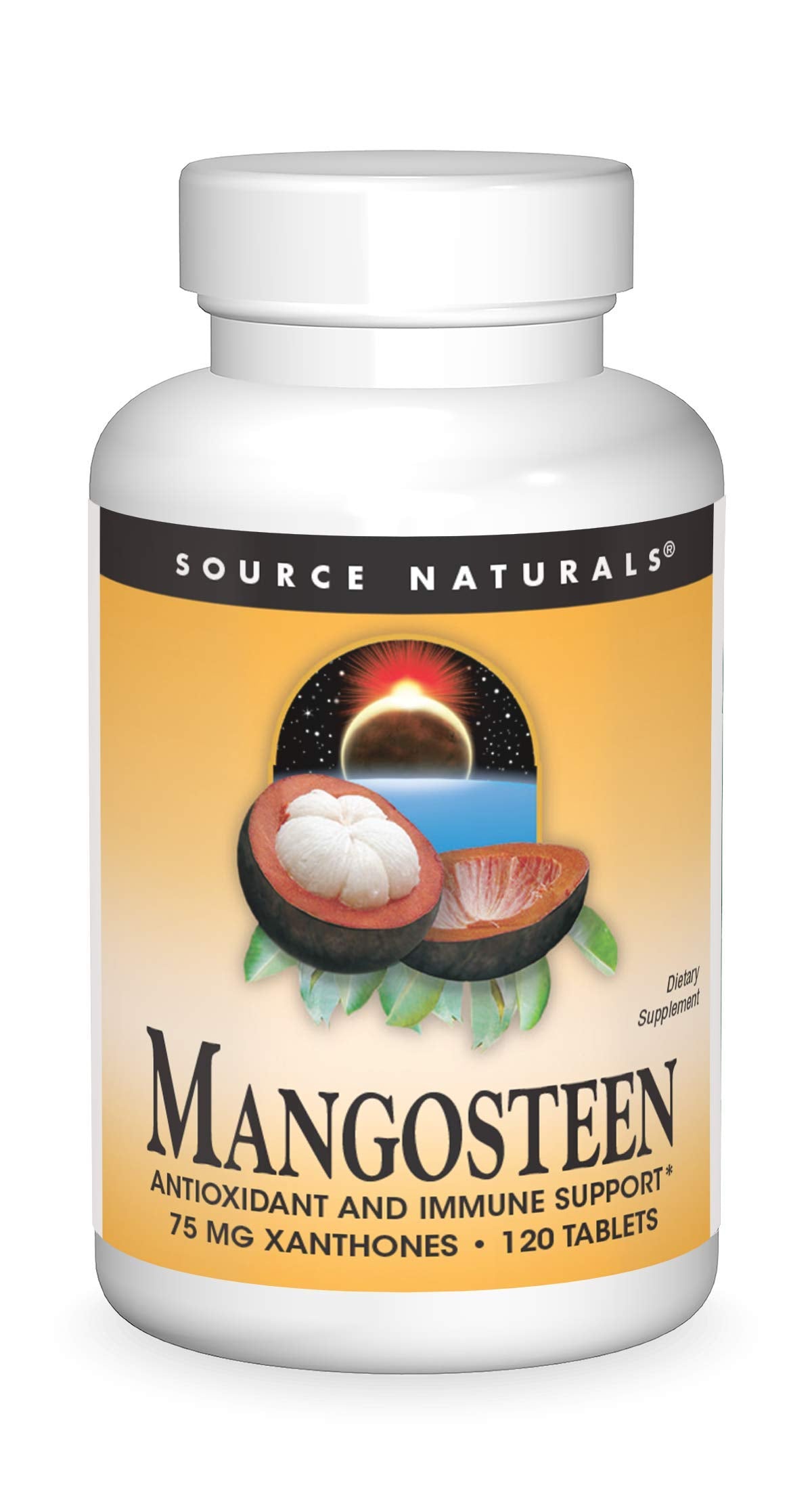 Source Naturals Mangosteen bottle with 120 tablets