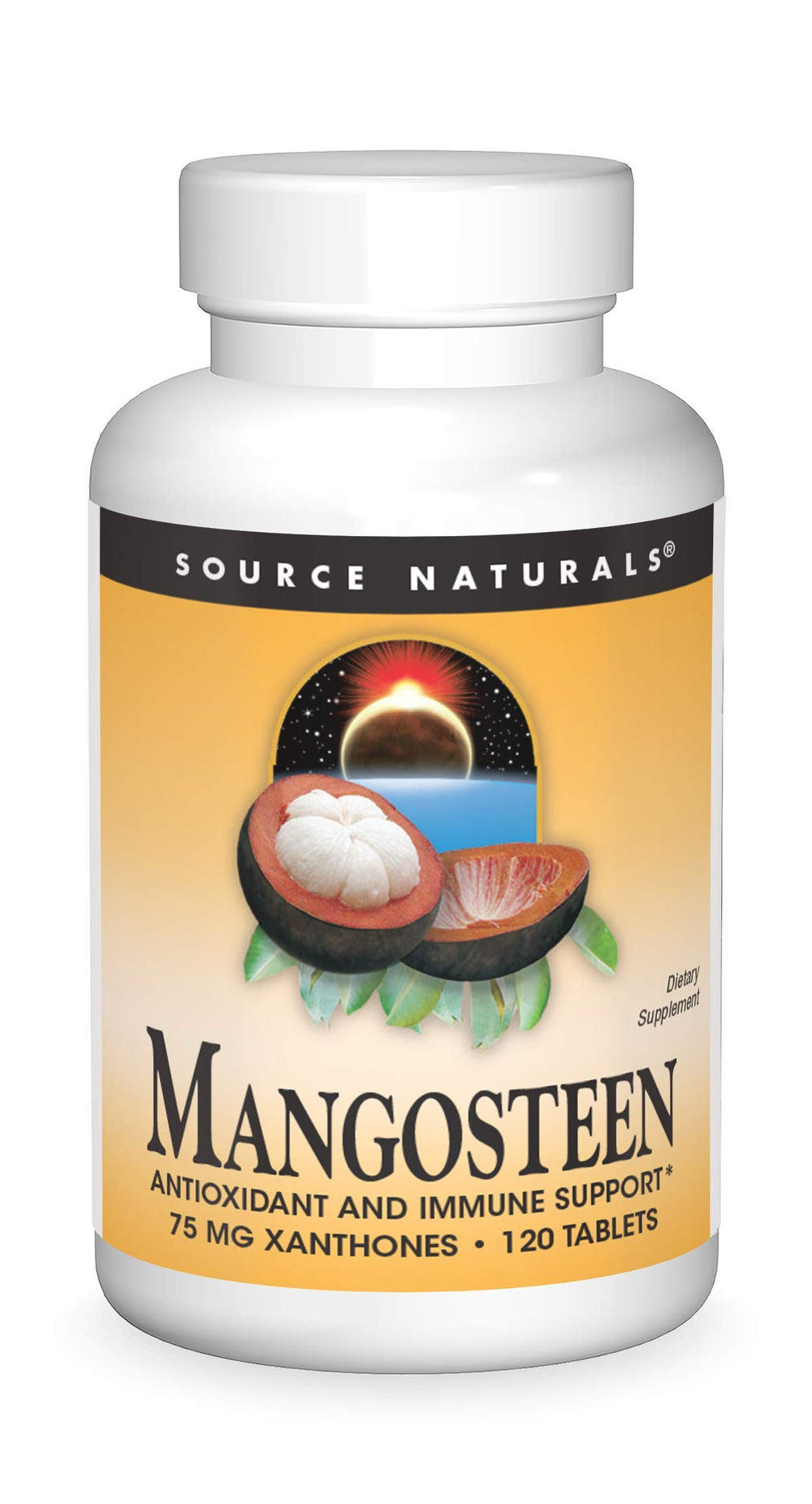 Source Naturals Mangosteen bottle with 120 tablets