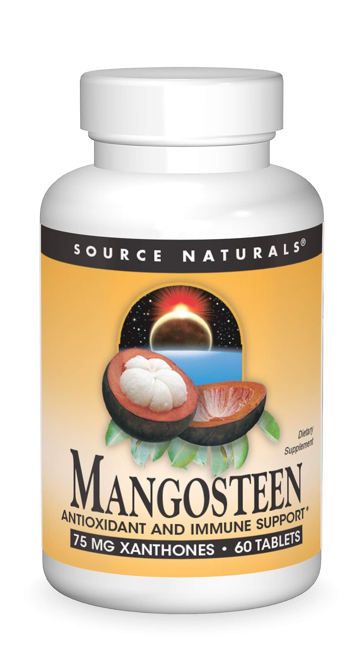 Source Naturals Mangosteen bottle label – 60 tablets