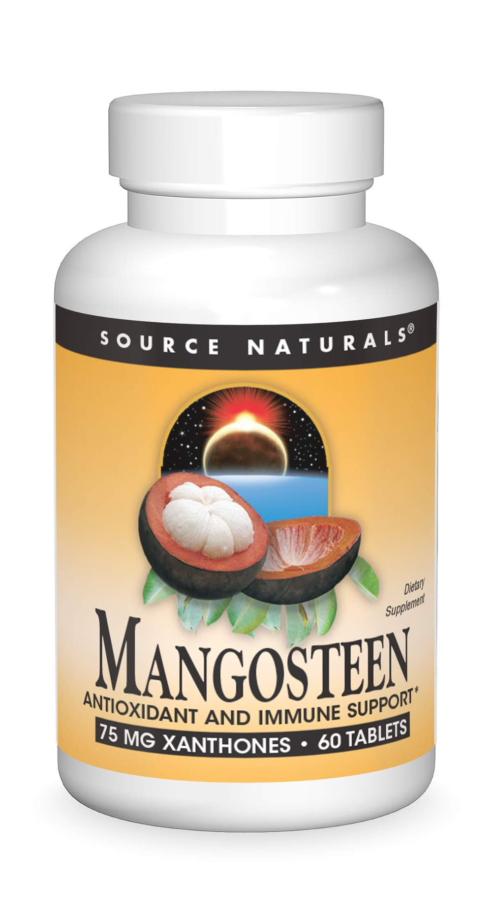 Source Naturals Mangosteen bottle label – 60 tablets