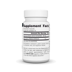 Product label for Source Naturals Mastic Gum Extract 500 mg