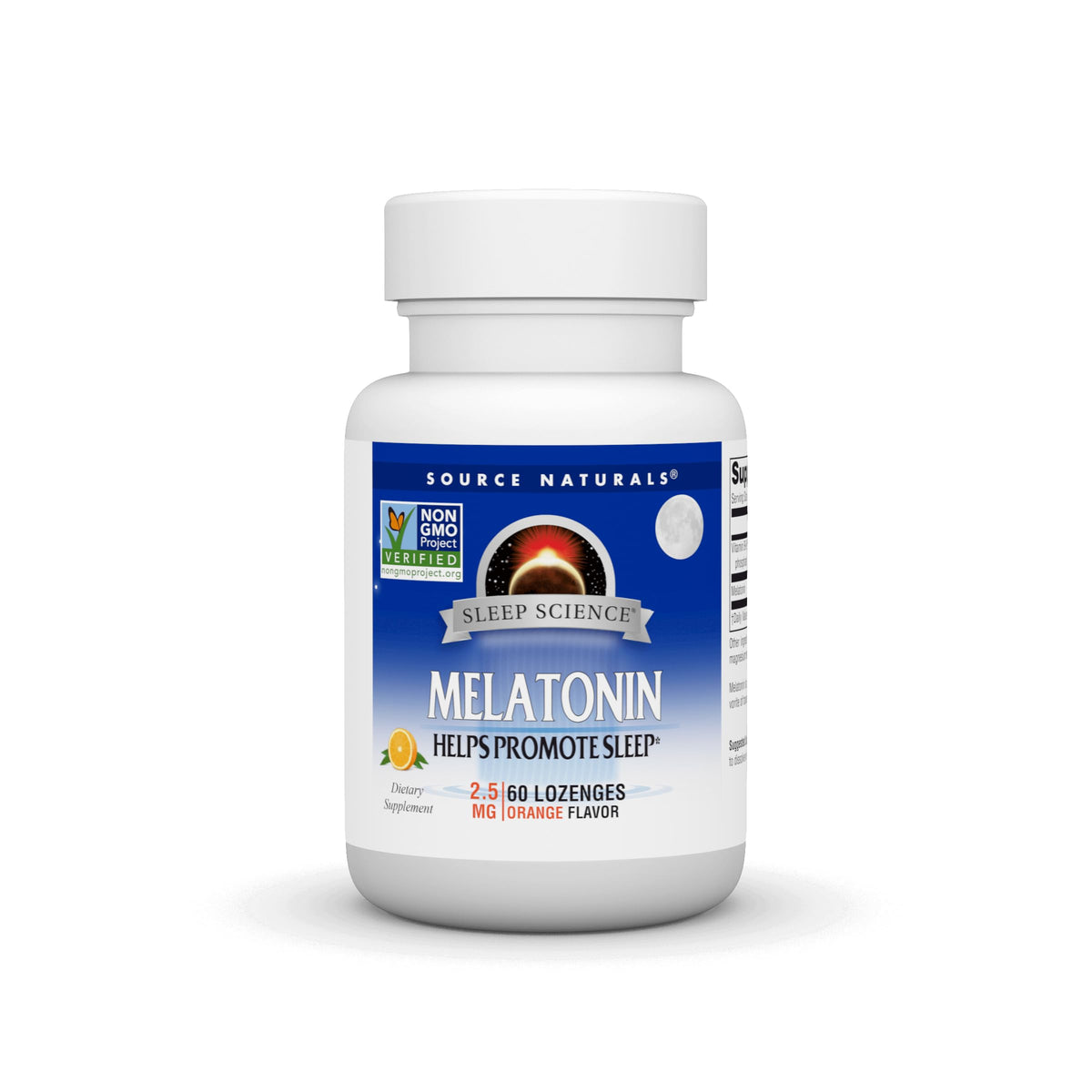 Source Naturals Melatonin 2.5 mg orange lozenges package