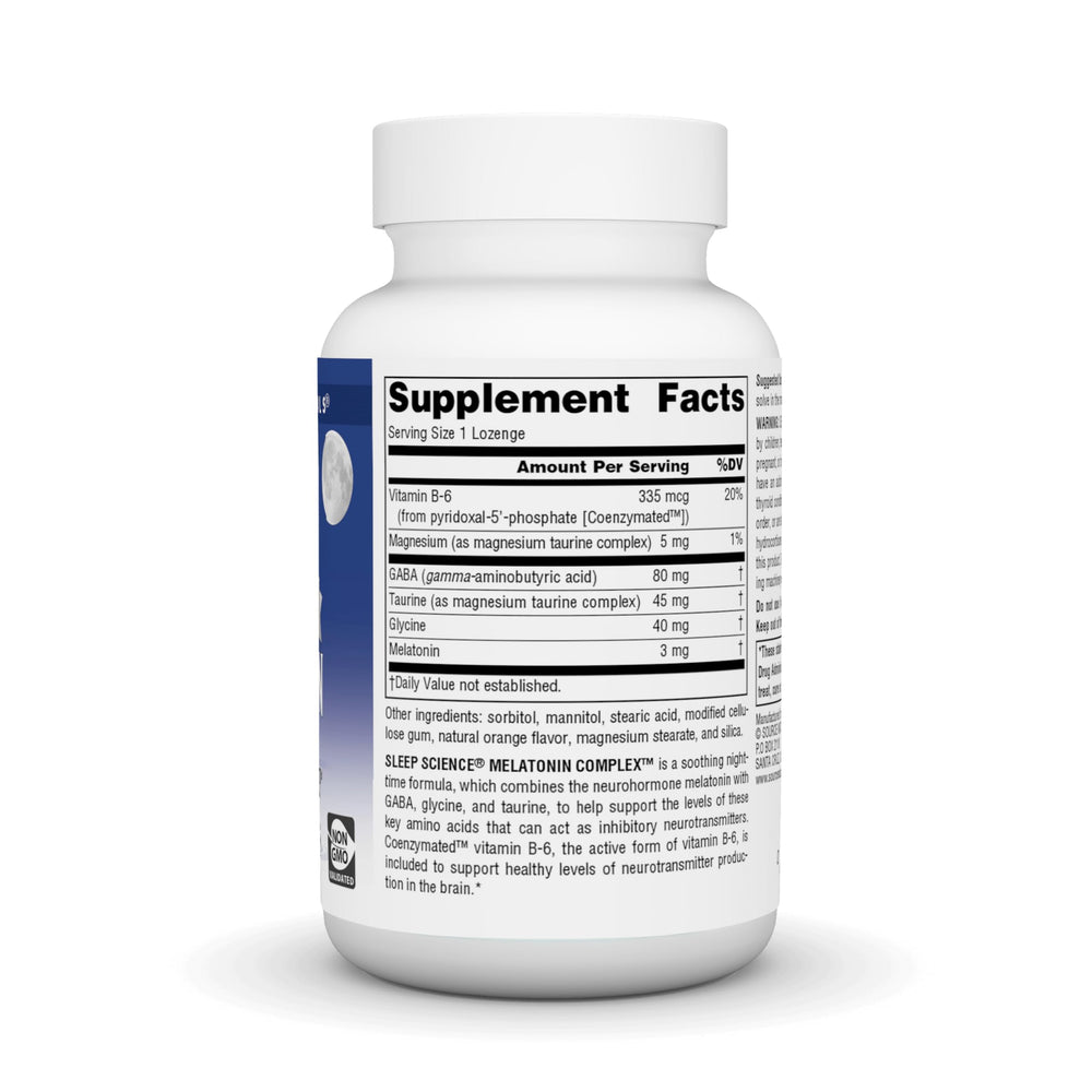 Side view of the bottle showing label details