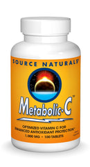 Bottle of Source Naturals Metabolic C 1000mg Vitamin C tablets