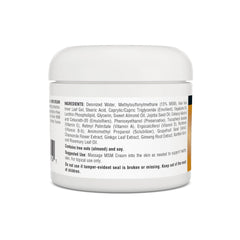 Hands applying MSM Cream to skin