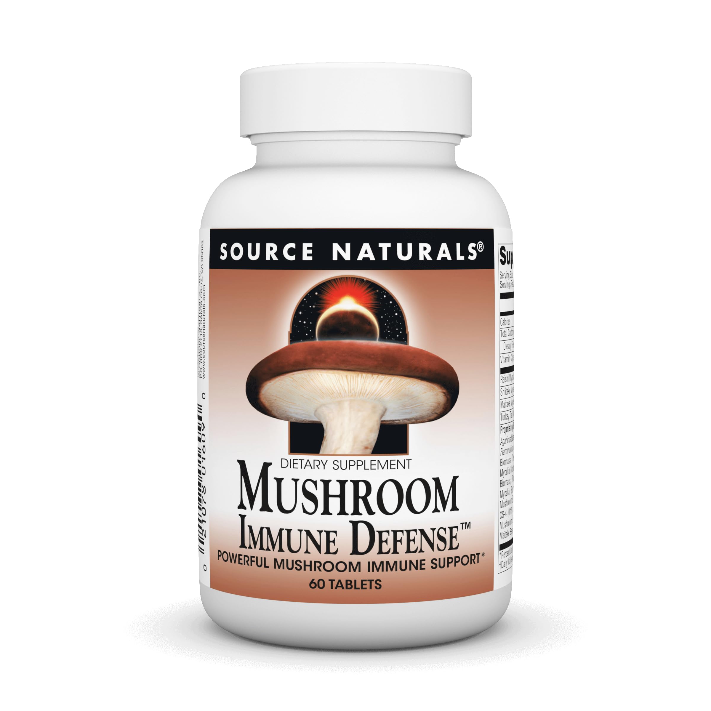 Source Naturals Mushroom Immune Defense bottle - front view