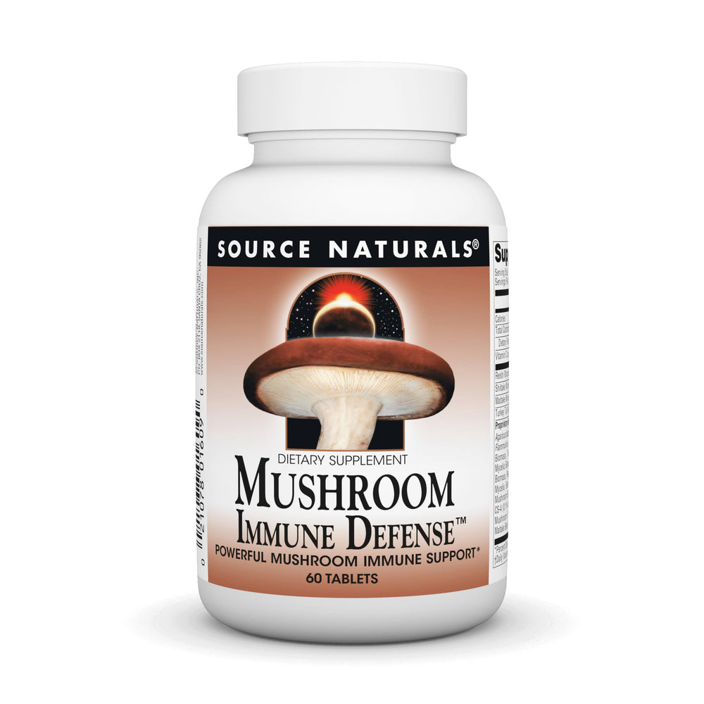 Source Naturals Mushroom Immune Defense bottle - front view