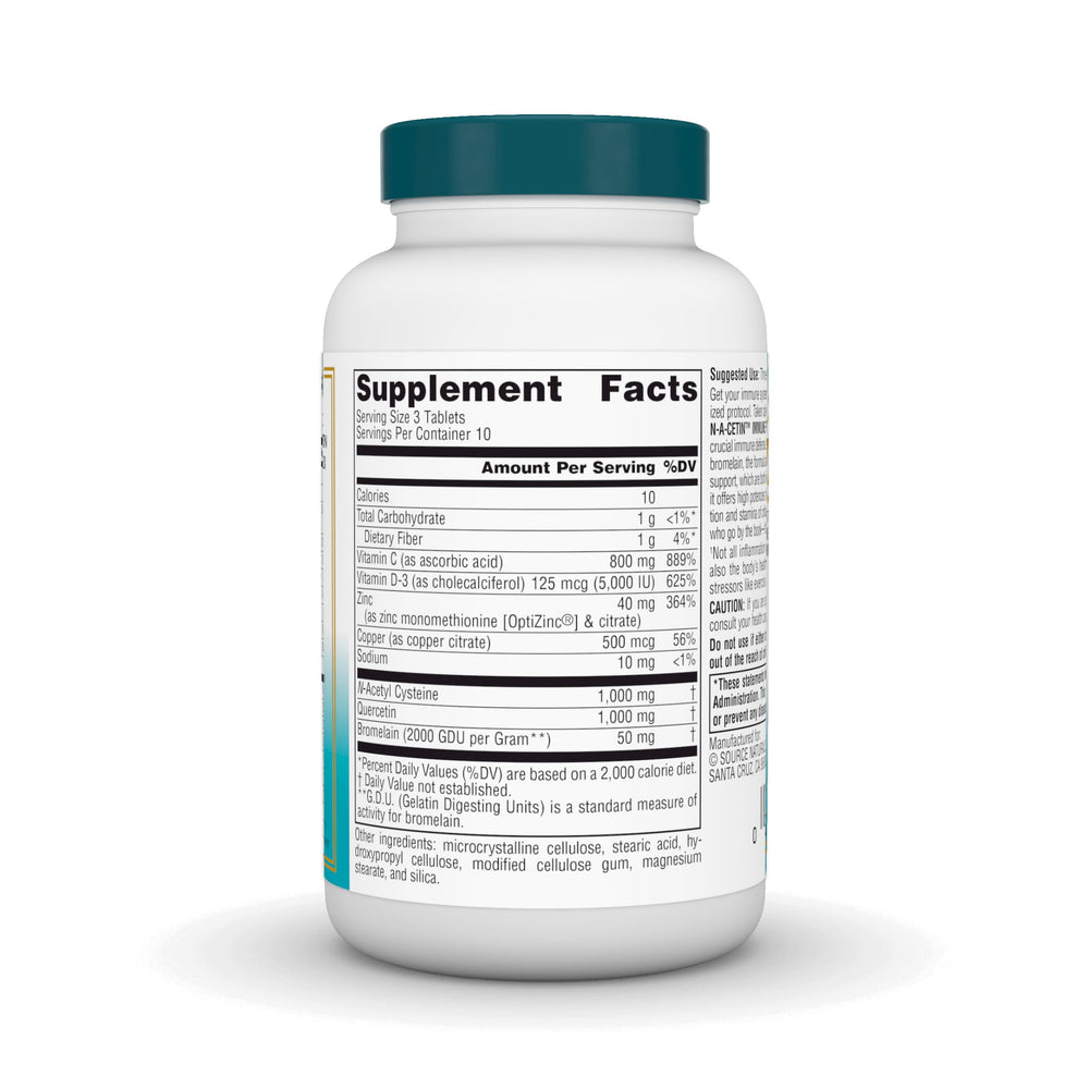 Overview of seven ingredients in N-A-Cetin Immune Protocol
