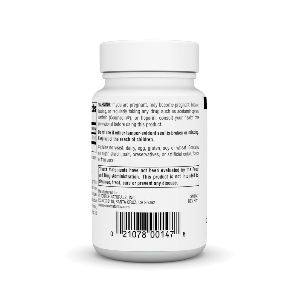 Close-up of N-A-G bottle cap and tablets