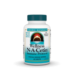 Bottle of Source Naturals N-A-Cetin Immune Protocol 60 tablets