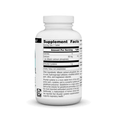 Close-up of NAC bottle label