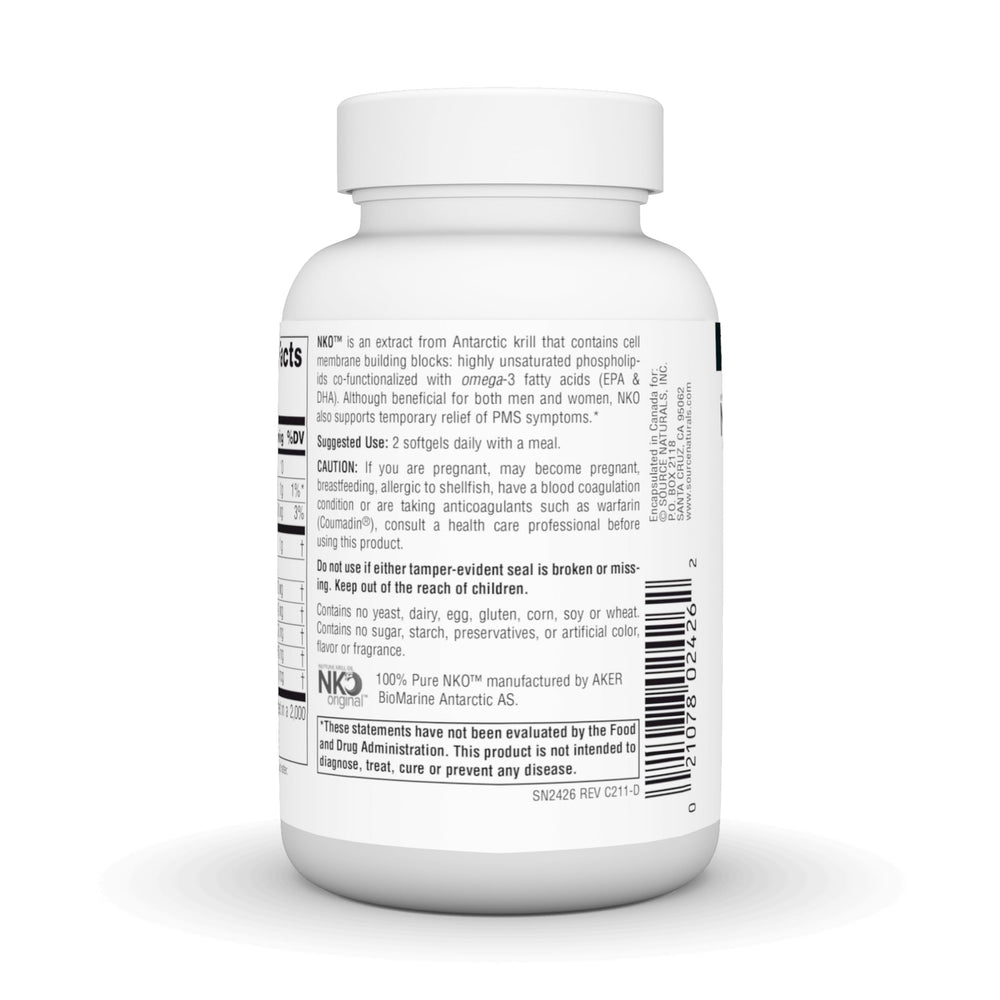 Source Naturals NKO Neptune Krill Oil bottle with label