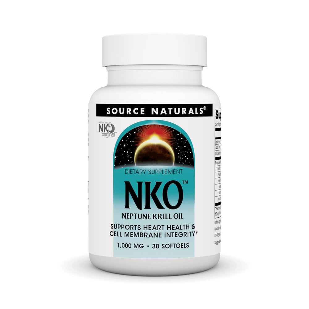 Bottle of Source Naturals NKO Neptune Krill Oil 30 softgels