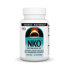 Bottle of Source Naturals NKO Neptune Krill Oil 30 softgels