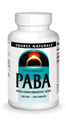 Source Naturals PABA 100 mg bottle with tablets