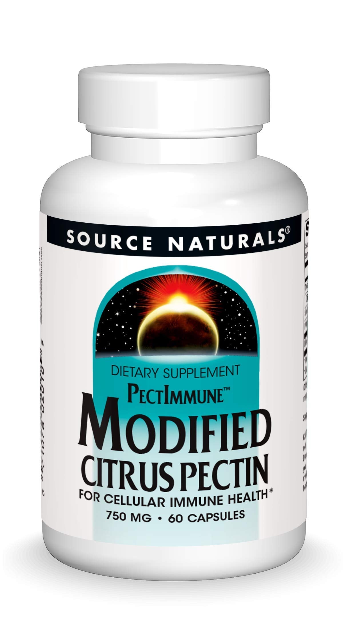 Source Naturals PectImmune Modified Citrus Pectin bottle label