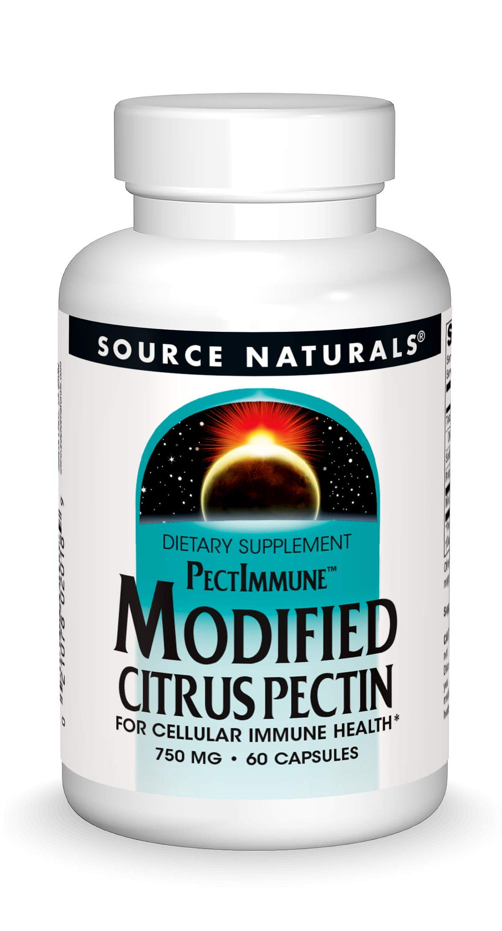 Source Naturals PectImmune Modified Citrus Pectin bottle label