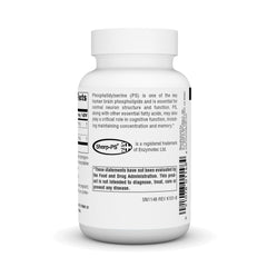 Soy-containing Source Naturals Phosphatidyl Serine 100 label