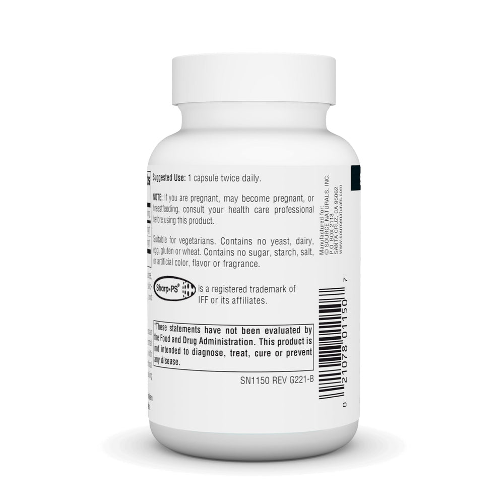 Close-up of phosphatidylserine capsules