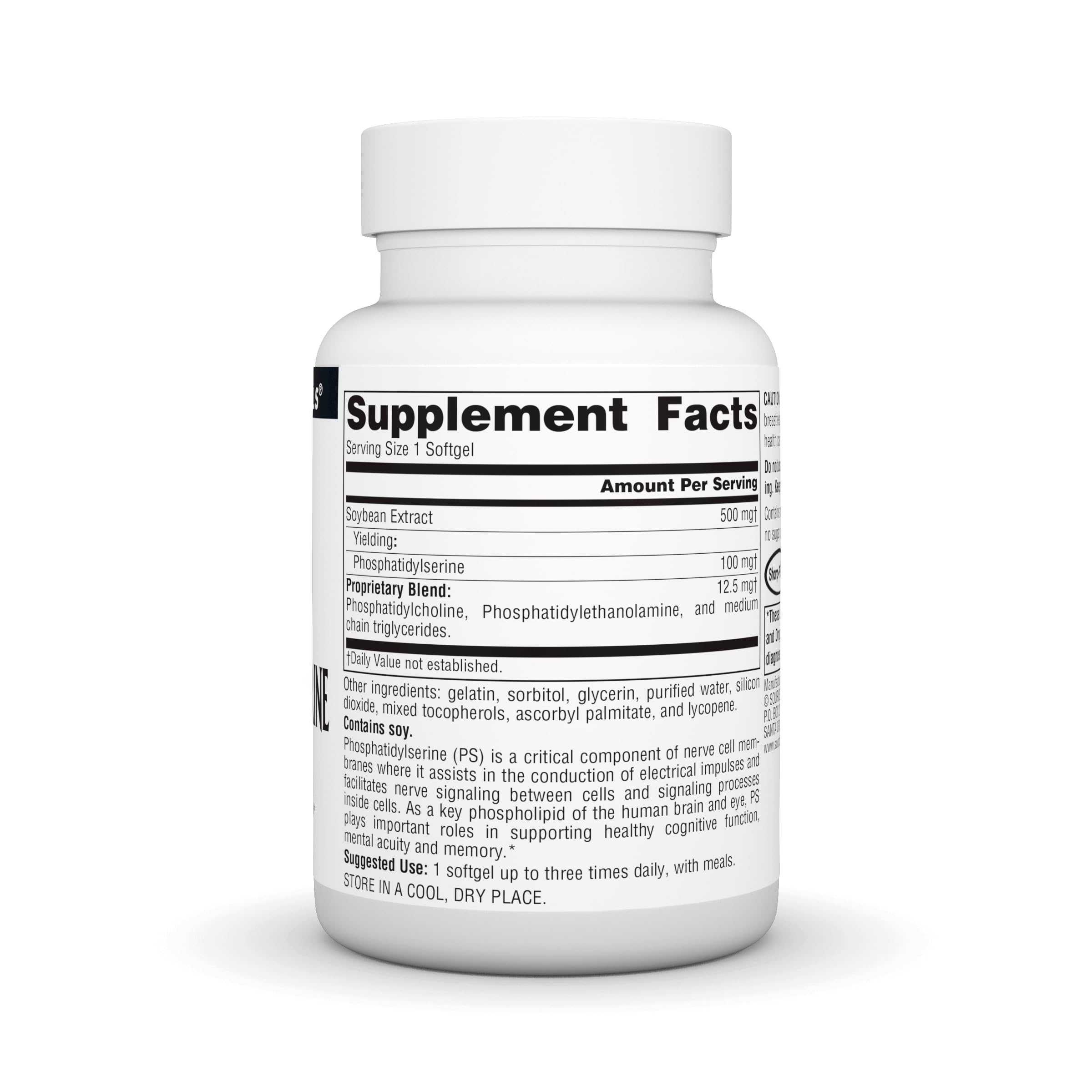 Back label with usage directions and ingredients