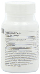 Back view of Source Naturals Phosphatidyl Serine Matrix bottle with supplement facts