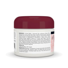 Close-up of cream texture in a jar highlighting liposomal delivery