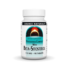 Source Naturals Phytosterol Complex bottle front with 113 mg per serving and 90 tablets