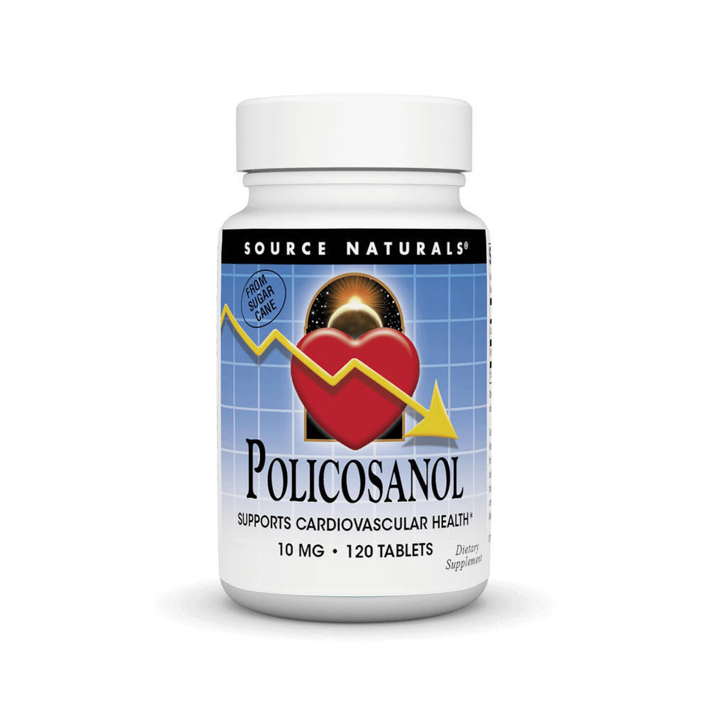 Bottle of Source Naturals Policosanol 10 mg with 120 tablets
