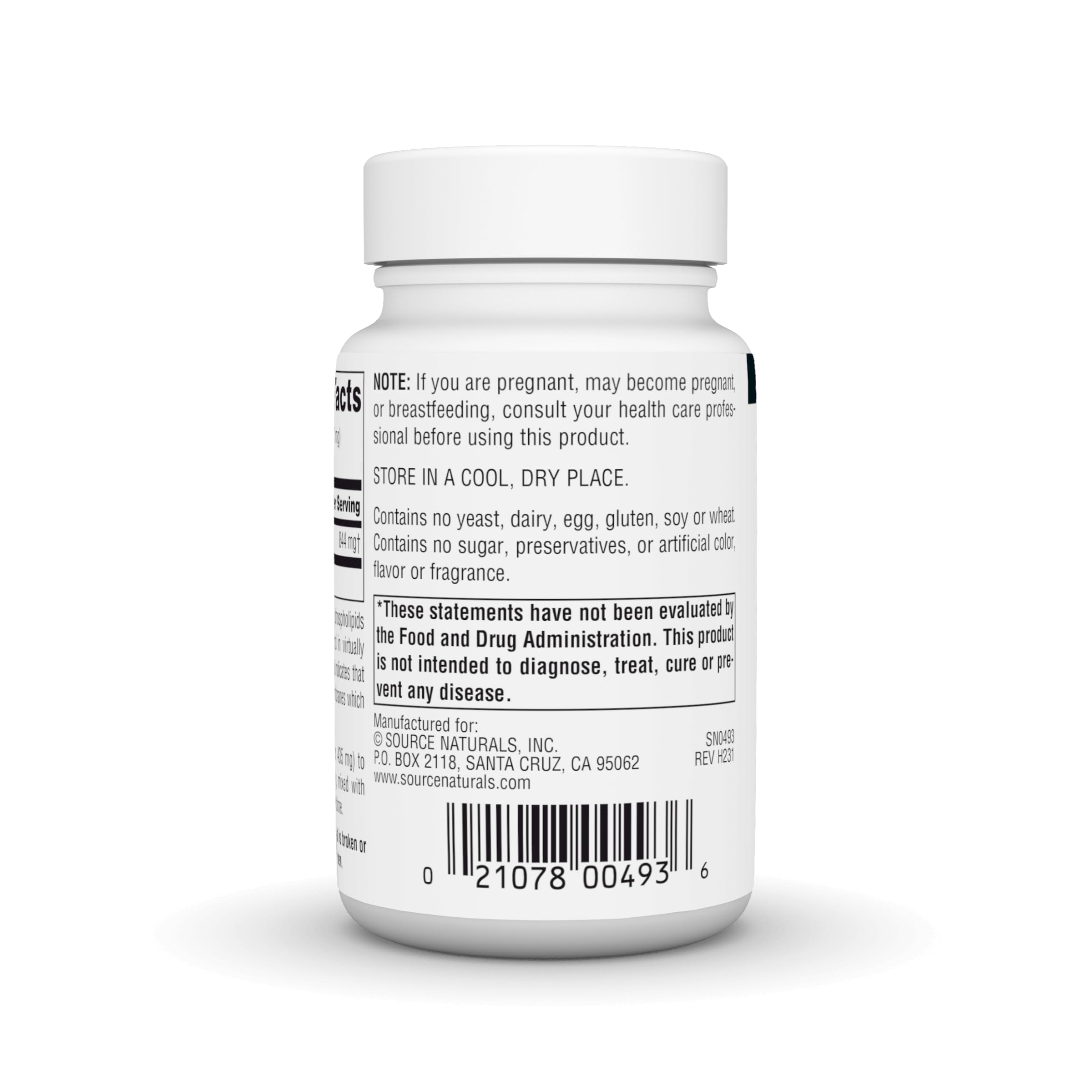 Inositol powder stirred in a cup of water