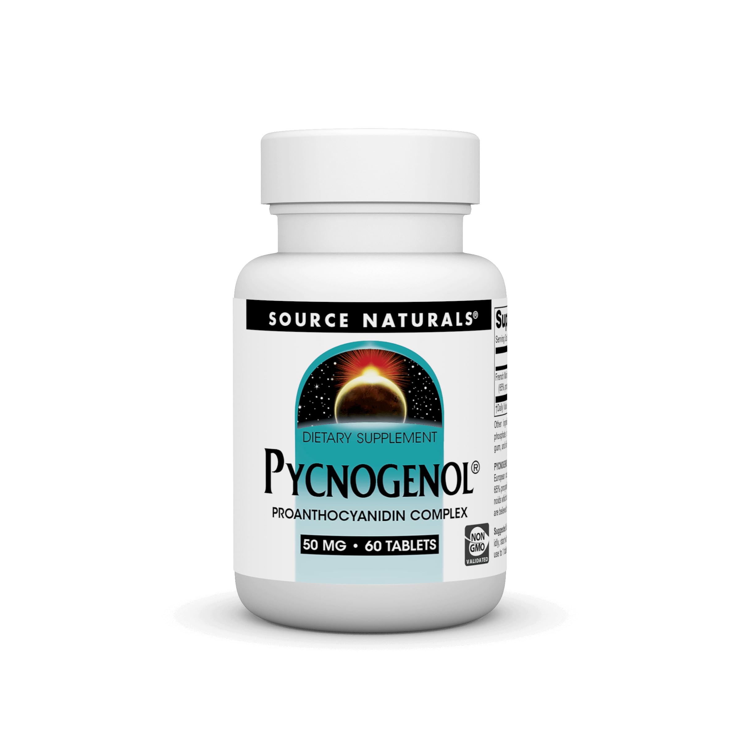Source Naturals Pycnogenol 50 mg Proanthocyanidin Complex bottle - front view