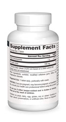 Side view of Source Naturals R-Lipoic Acid 100 mg tablets bottle