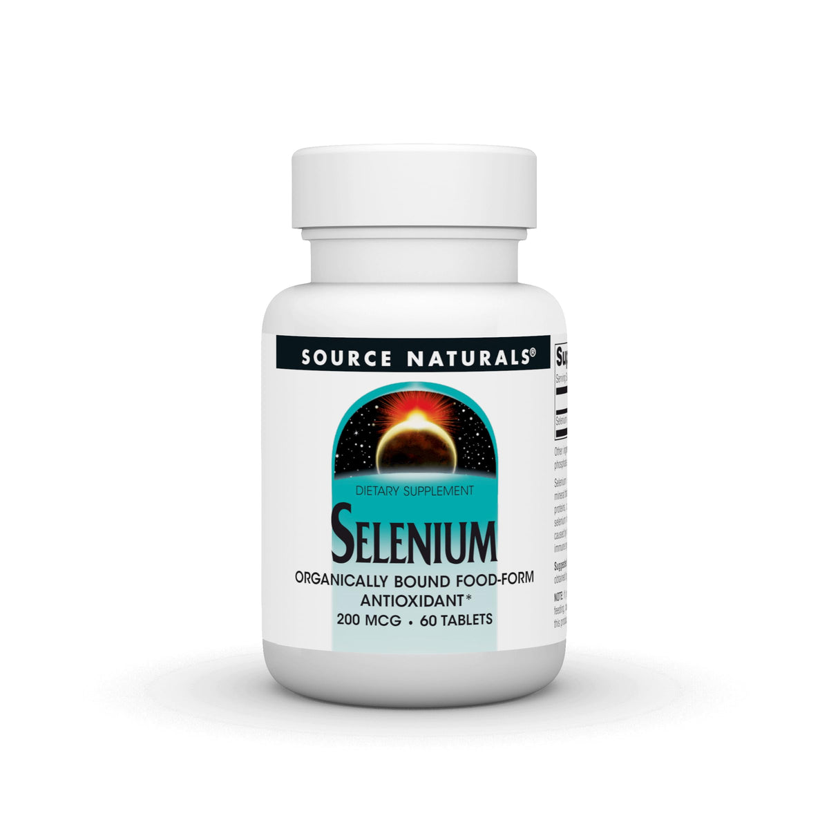 Source Naturals Selenium bottle containing 60 tablets