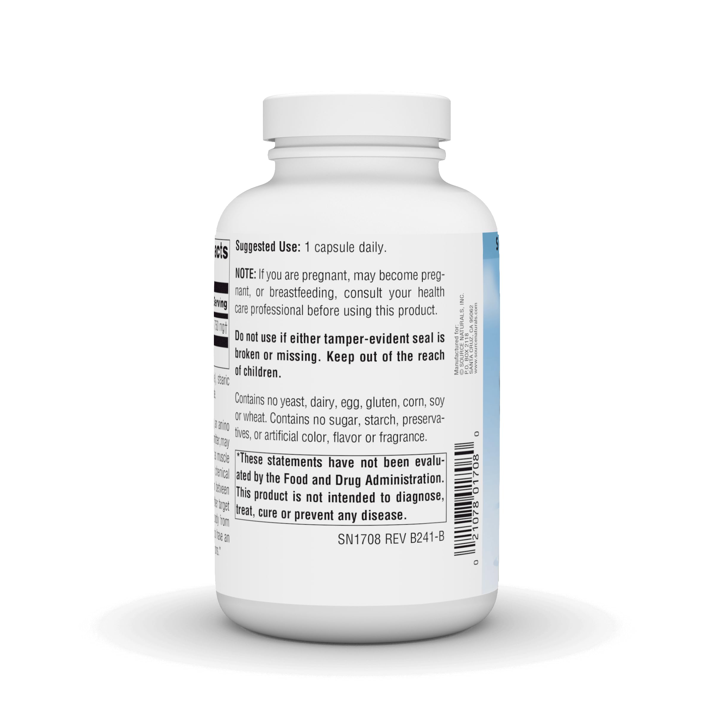 GABA capsules in bottle from Source Naturals Serene Science