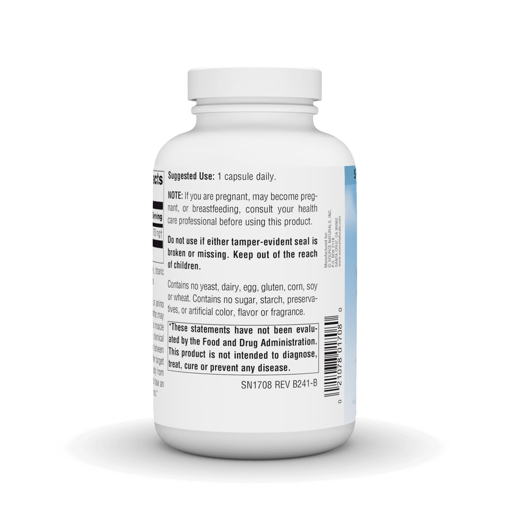 GABA capsules in bottle from Source Naturals Serene Science