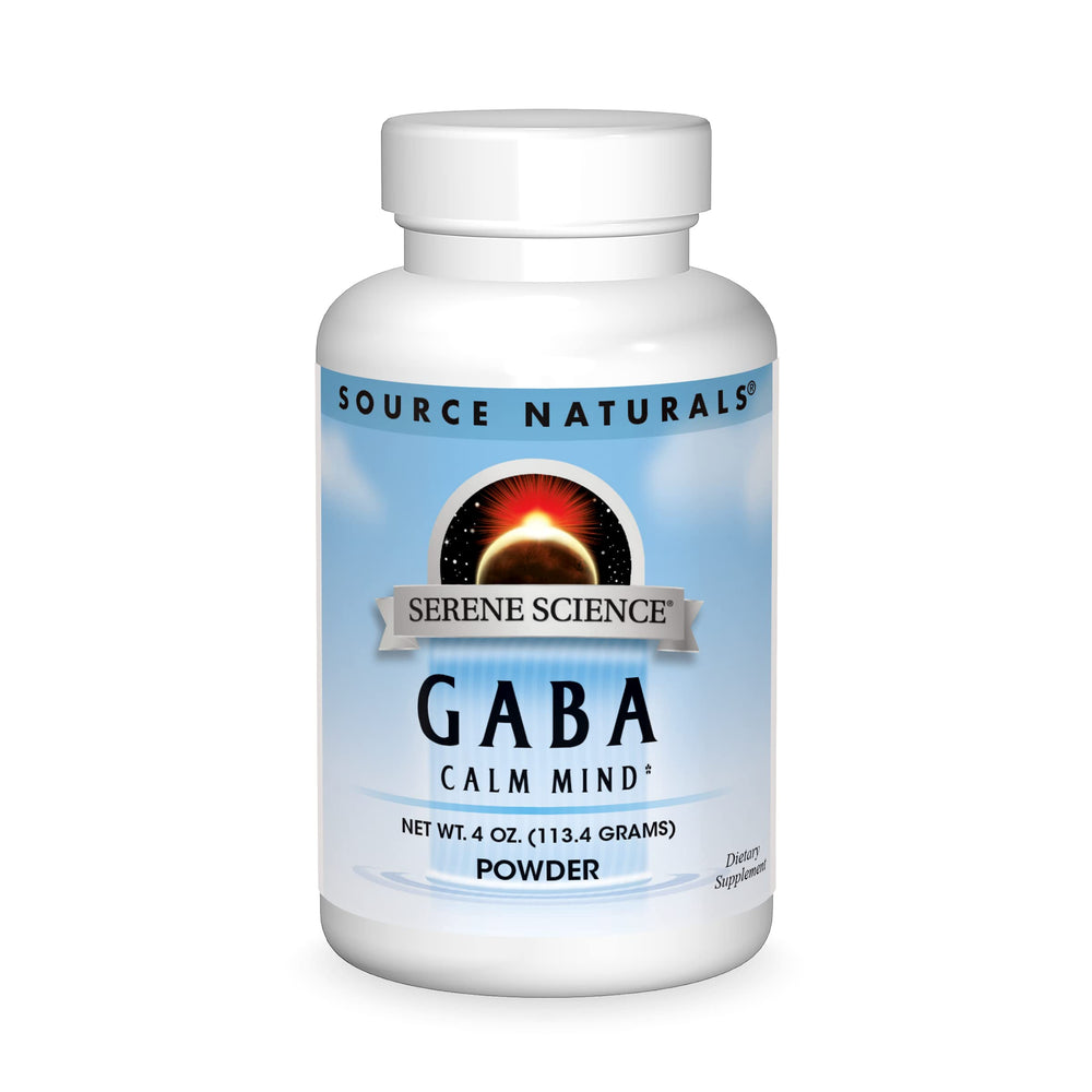 Front label of Source Naturals Serene Science GABA Calm Mind powder