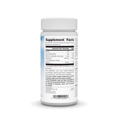 Close-up of Serene Berry magnesium label and nutrition facts