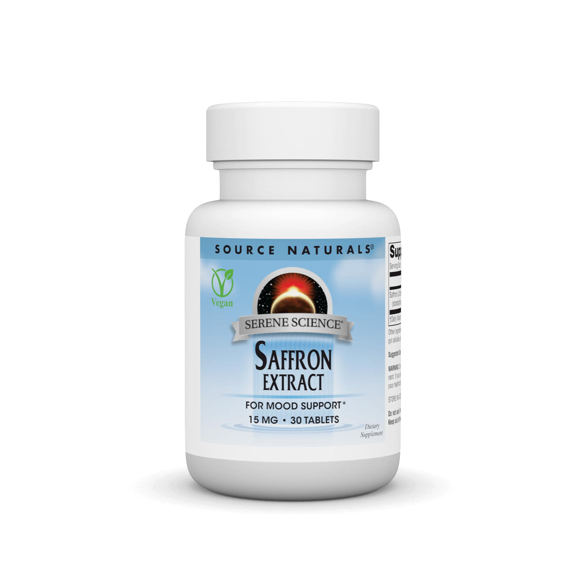 Bottle of Source Naturals Serene Science Saffron Extract