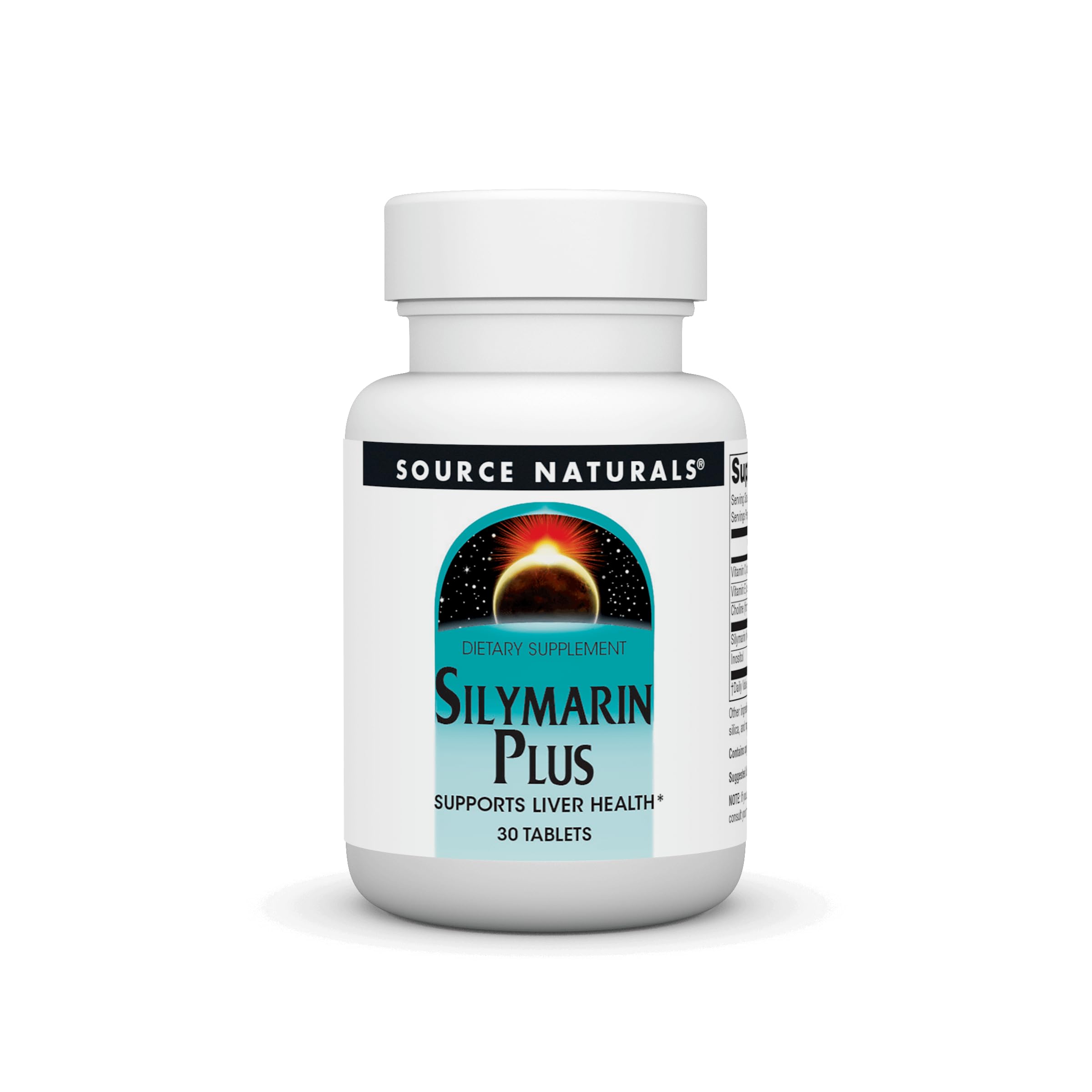 Bottle of Source Naturals Silymarin Plus 30 tablets