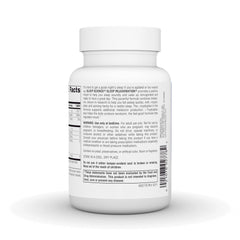 Close-up of melatonin and L-tryptophan ingredients on the bottle