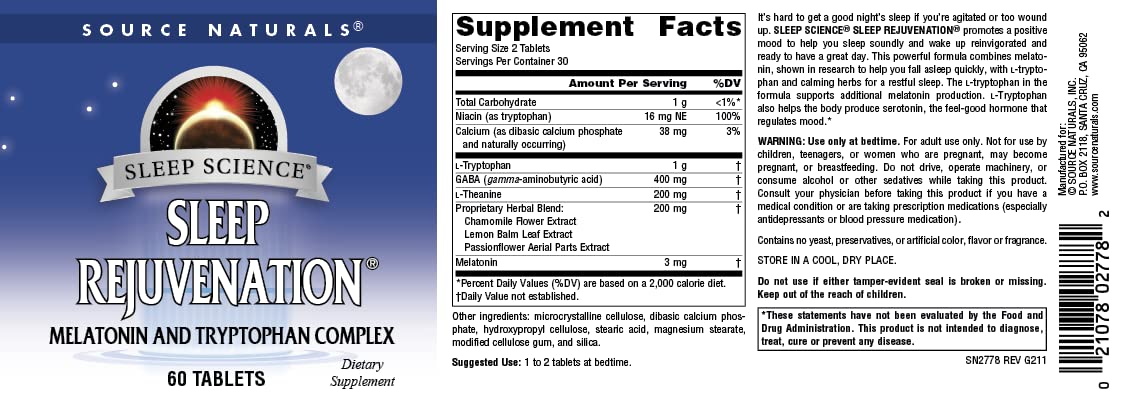 Calming herbal blend imagery on packaging