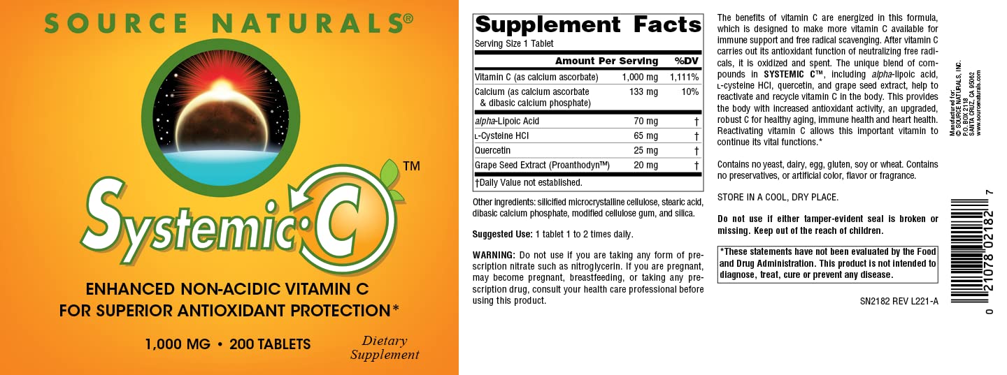 Systemic C 1000mg branding and packaging